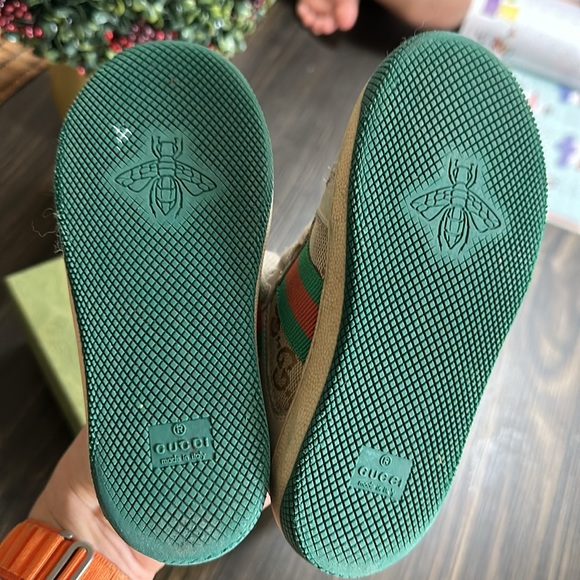 Gucci toddler screener sneakers shoes - Picture 7 of 10